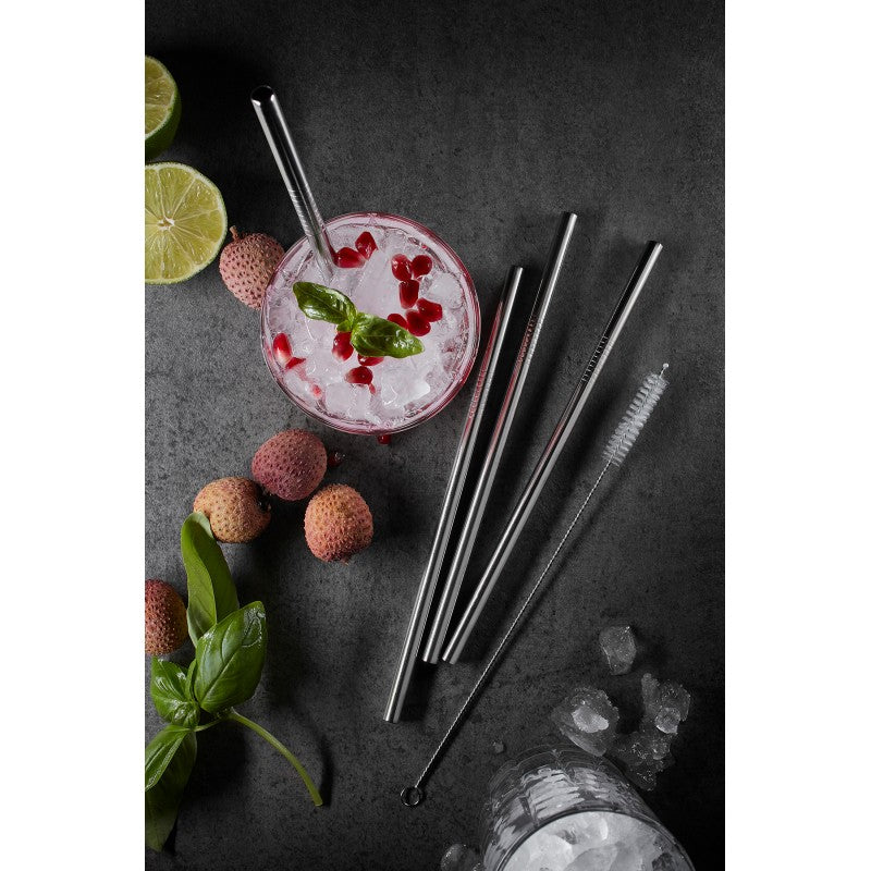 Pailles en inox future, 18 cm (4 pièces) Gefu - Mathon - 3