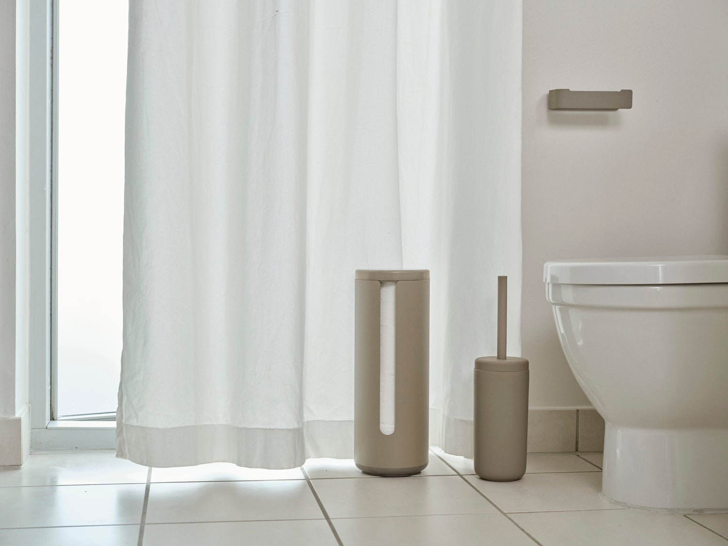 Porte-papier toilette Ume en Aluminium Taupe Zone Denmark - Mathon - 6