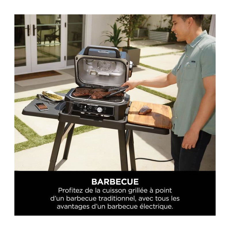 Barbecue électrique Avec Fumoir Et Thermosonde - Ninja - Woodfire Pro Connect Xl - Og901eu - Granulés Woodfire Ninja - Mathon - 3