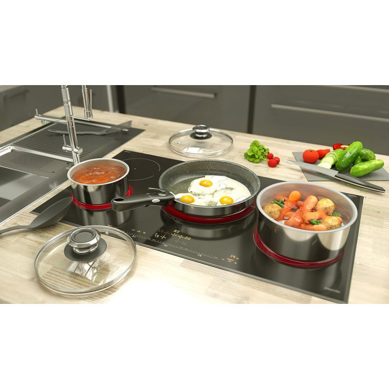 391505, Set De Casseroles 16,18,20cm, Inox, 5 Pièces Backen - Mathon - 4