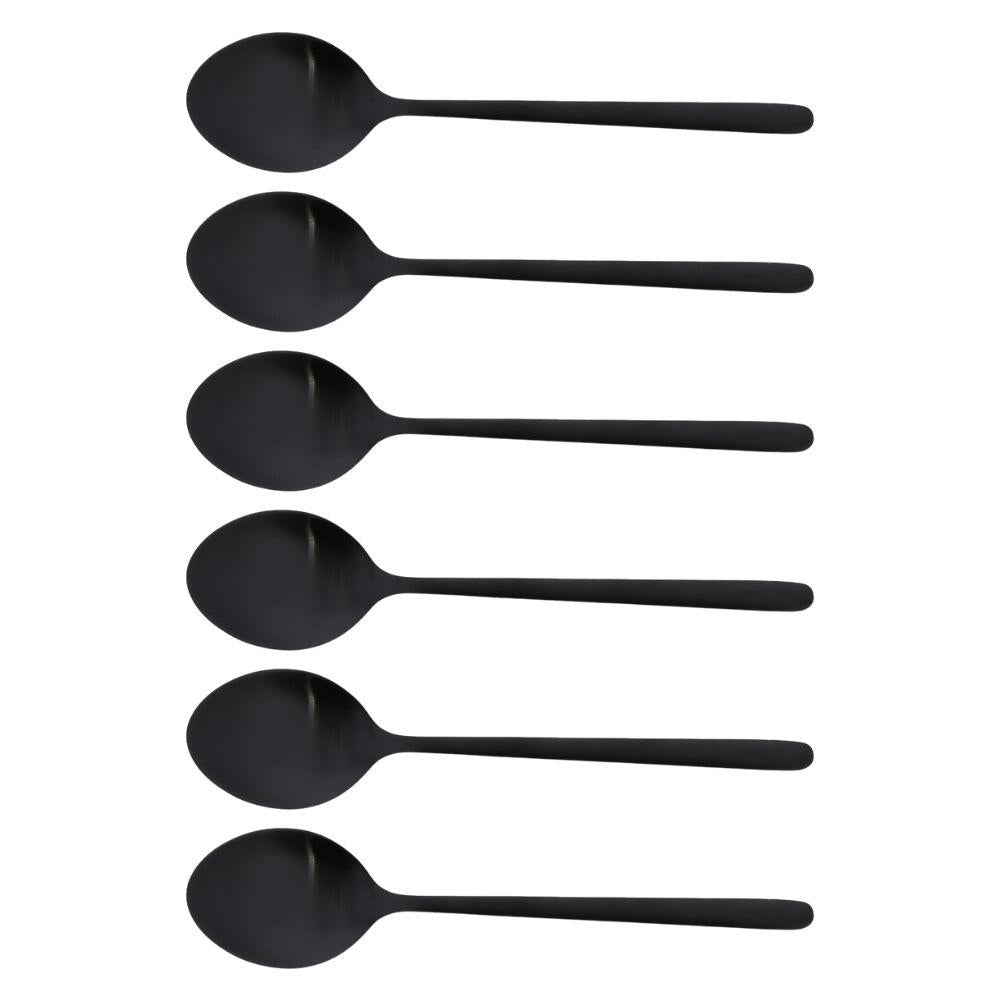 Cuillère de table Anuradha noir (lot de 6) Jean Dubost - Mathon - 1
