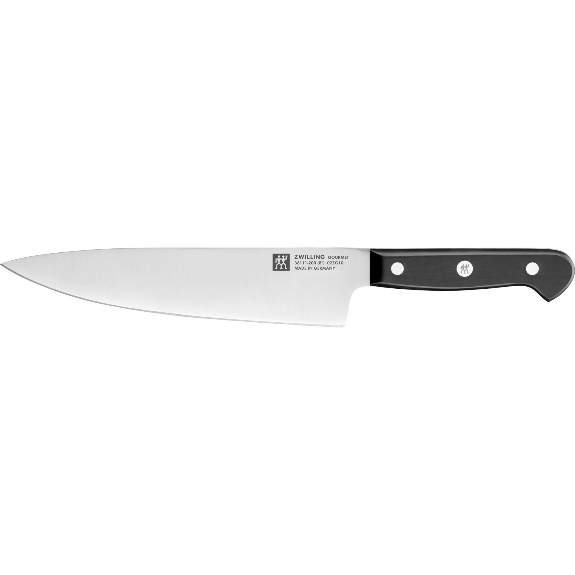 Couteau de Chef, 20 cm, Acier Spécial Inoxydable, Noir, Gourmet Zwilling - Mathon - 1