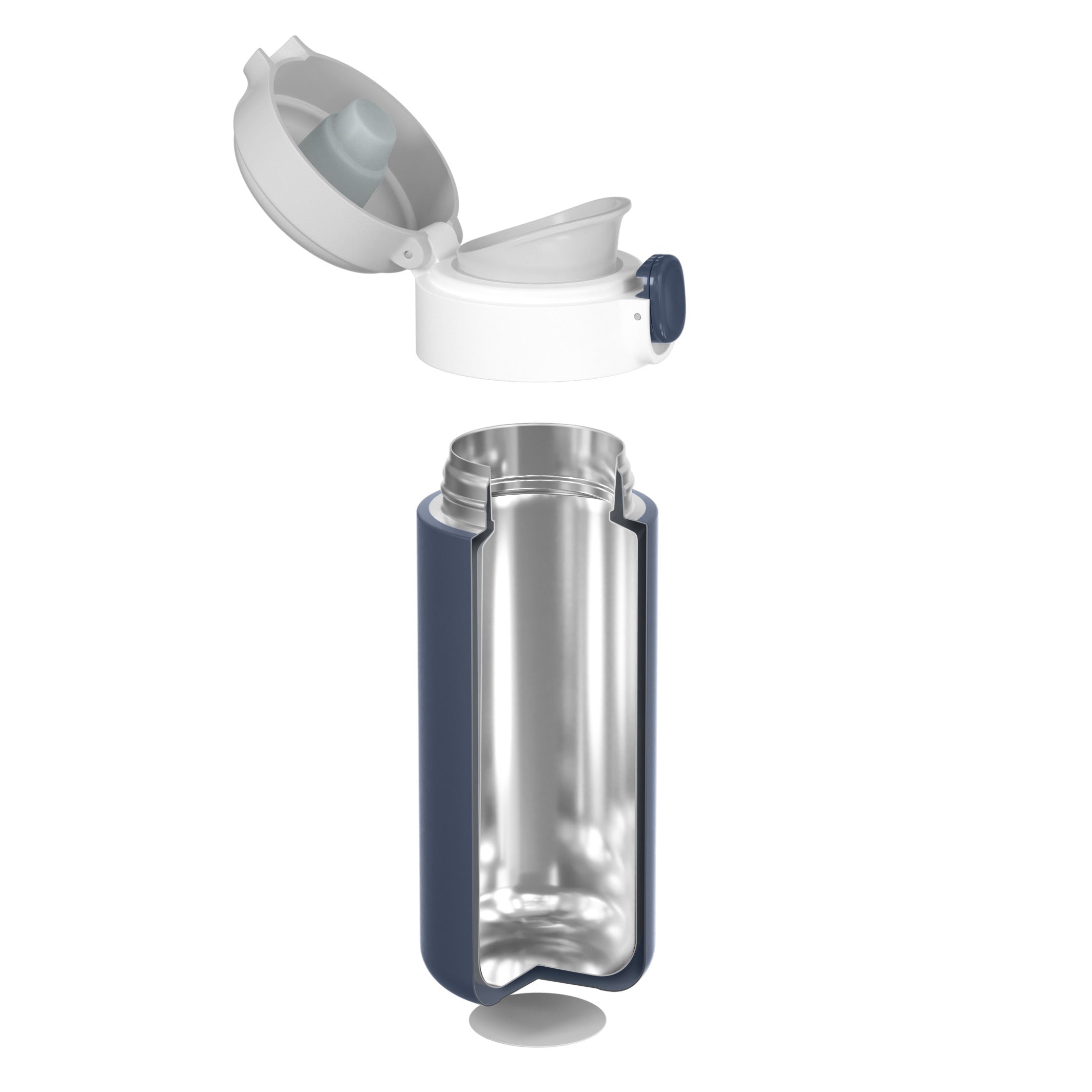 Gourde isotherme à bec verseur Pop 360ml Bleu Infinity Monbento - Mathon - 3