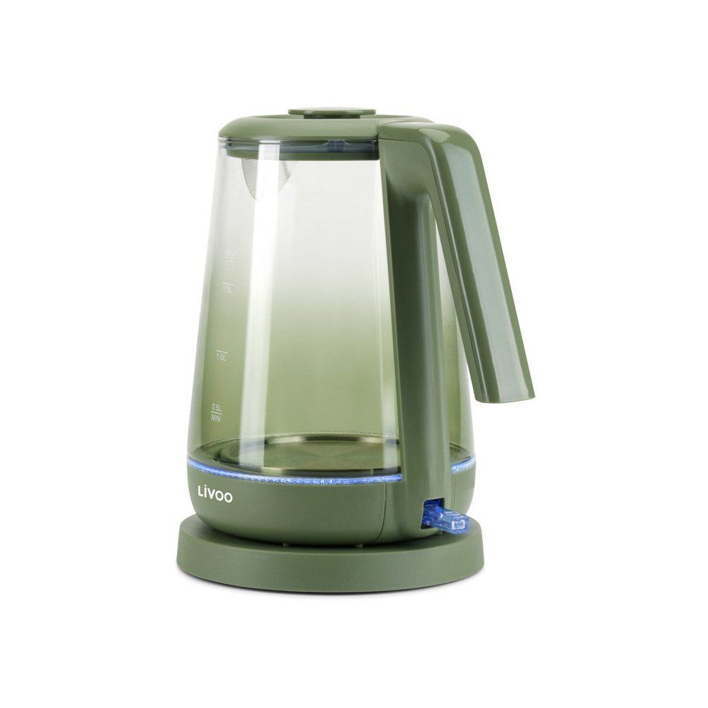 Bouilloire - Livoo - Dod216v - 2200 W - 1,7 L - Verre / Vert Livoo - Mathon - 4