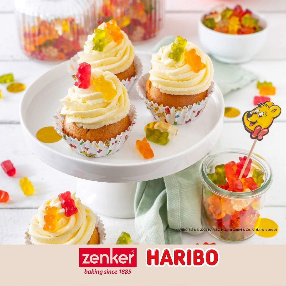 Lot de 48 piques décorés Zenker Haribo Zenker - Mathon - 5