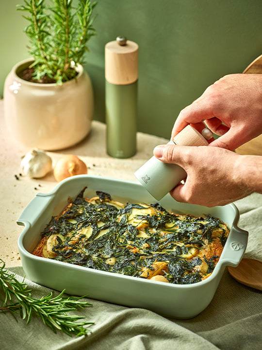 Appolia Plat Four Céramique Rectangle Vert Sauge 32 cm - 12.5in Peugeot - Mathon - 5