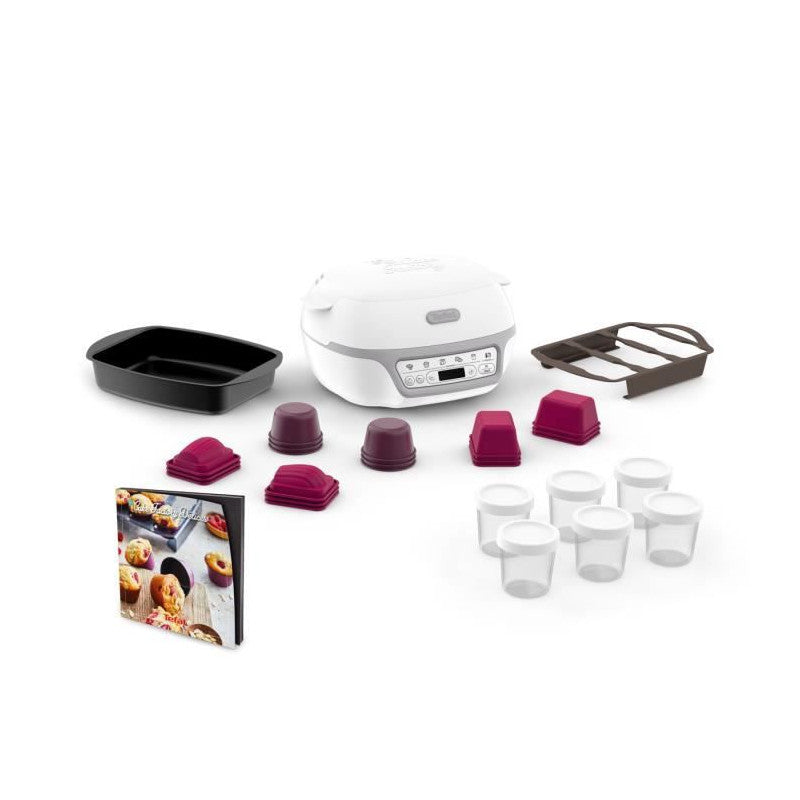 Kd812110 Cake Factory Delices Silver Appareil A Gateau, 5 Programmes Auto + Mode Manuel, Accessoires, Application Dediee Tefal - Mathon - 1