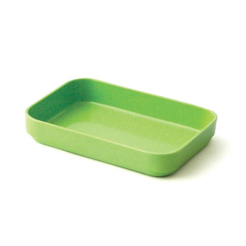 Lot de 4 raviers verts, en mélamine, L.9*l.13*h.2 cm Plastorex - Mathon