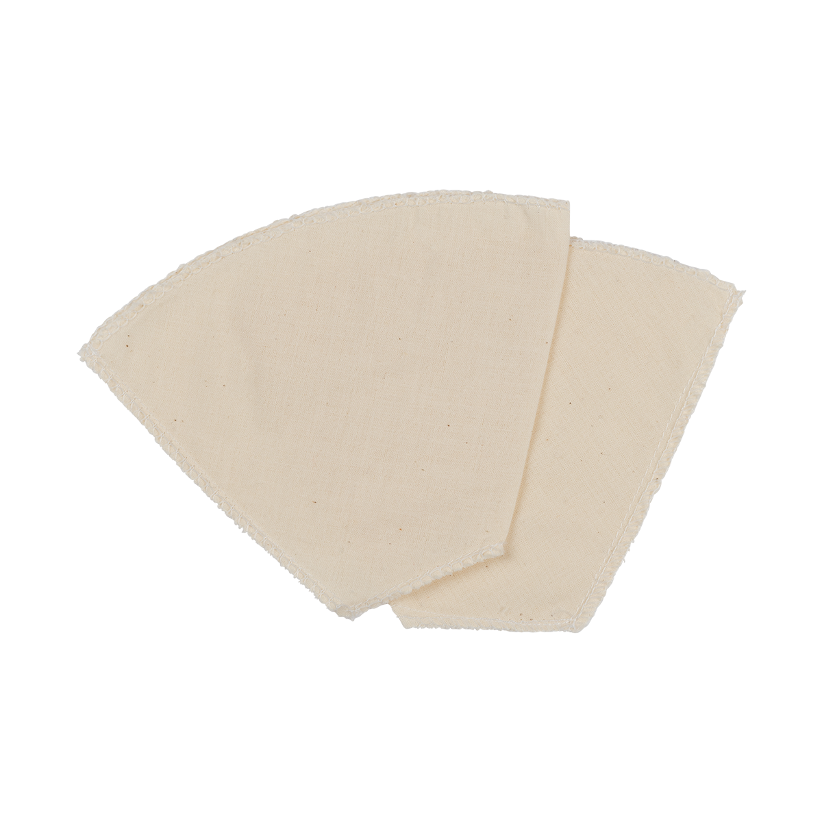 Lot de 2 filtres à café réemployables en coton Fackelmann - Mathon - 1