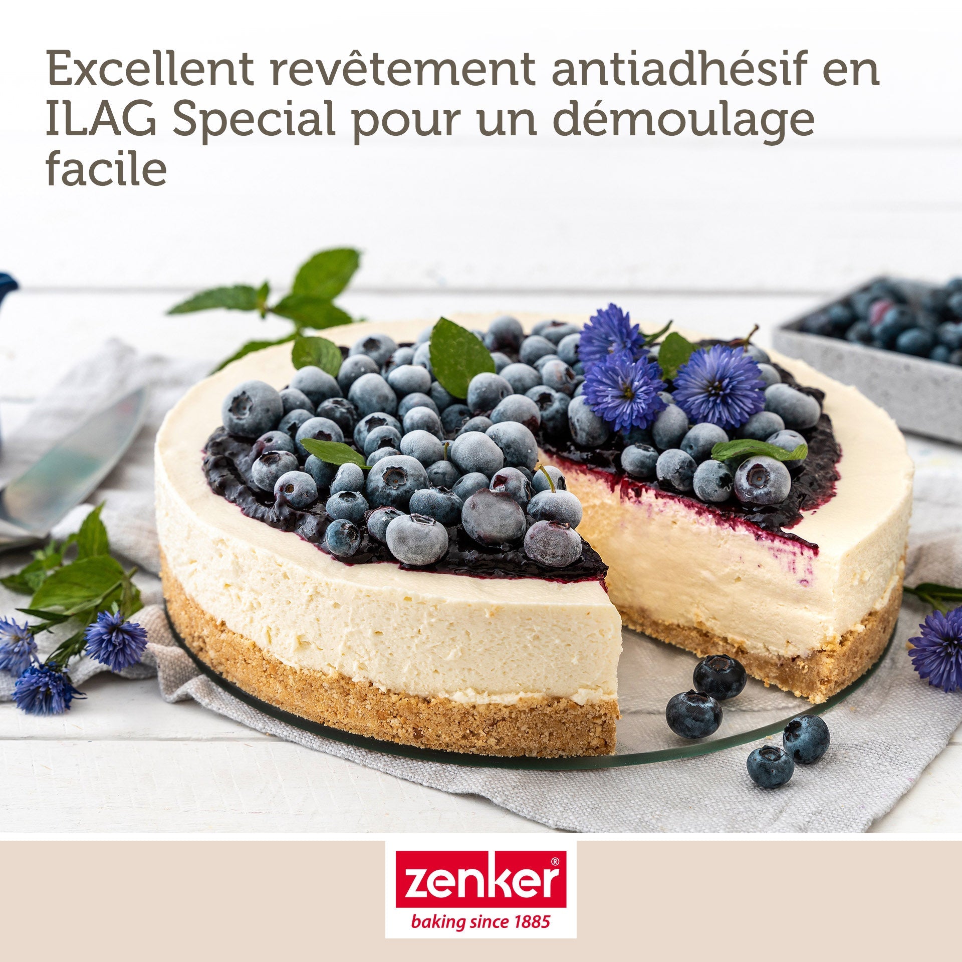 Moule à manqué à charnière 26 cm avec couvercle de transport Zenker Pure Zenker - Mathon - 5