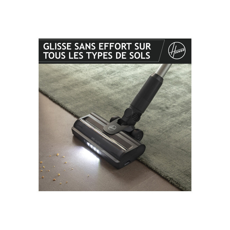 Aspirateur Balai   Balai Sans Fil   Hf1p10hx 011 Home Flex Avec Brosse Sols Durs Et Tapis Hoover - Mathon - 5