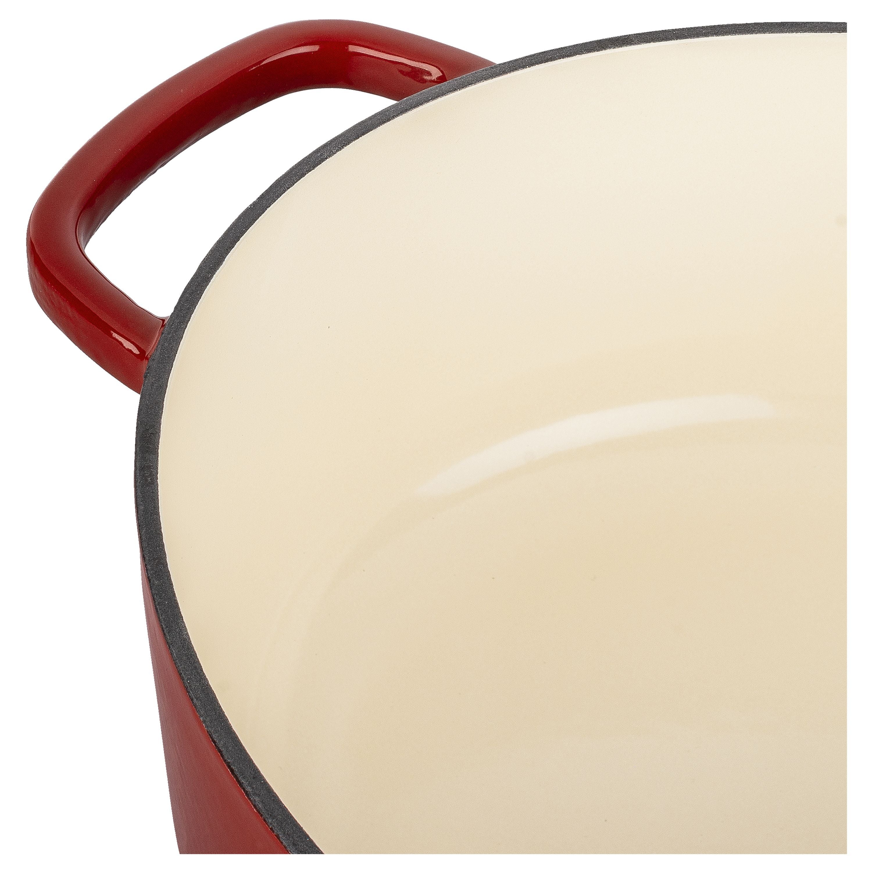 Cocotte en fonte 37 cm, Ovale, Rouge Ballarini - Mathon - 8