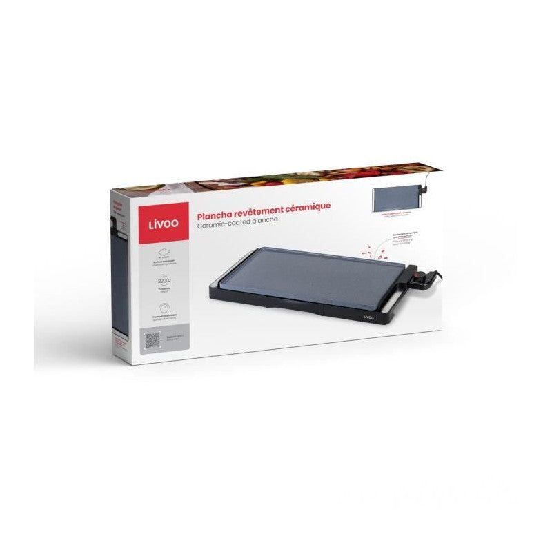 Plancha Céramique - Livoo - Doc320 - 2200w - Plaque Amovible En Fonte - Thermostat Ajustable Livoo - Mathon - 5