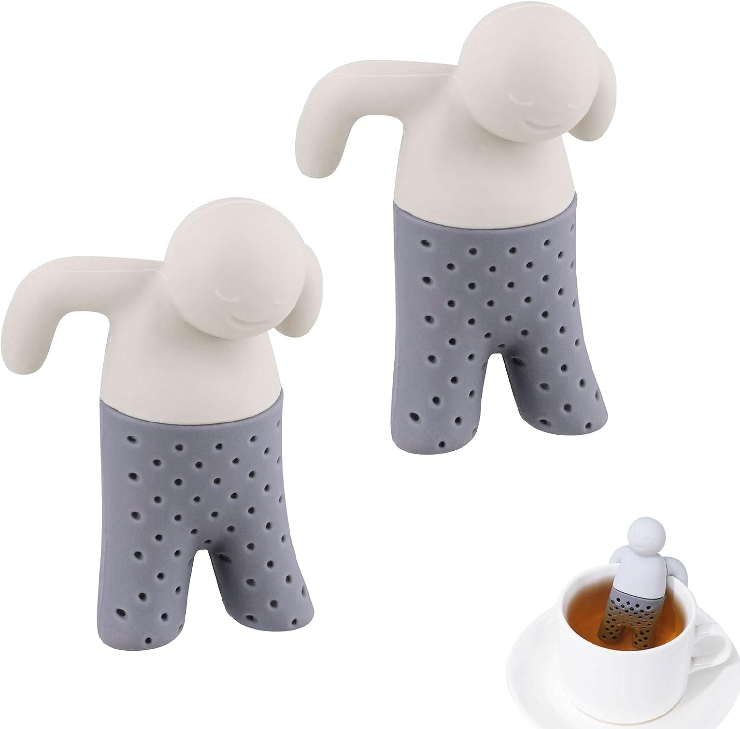 Lot de 2 infuseurs à thé bonhomme en silicone Vendos85 - Mathon