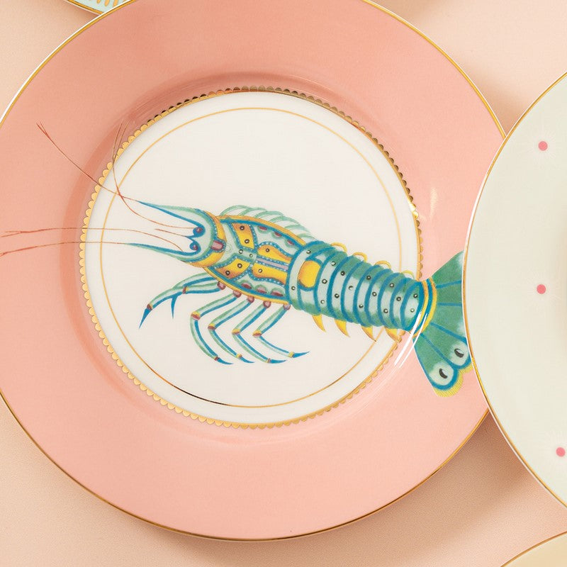 Under the sea - Coffret 4 assiettes 20cm - Animaux marins Yvonne Ellen - Mathon - 3