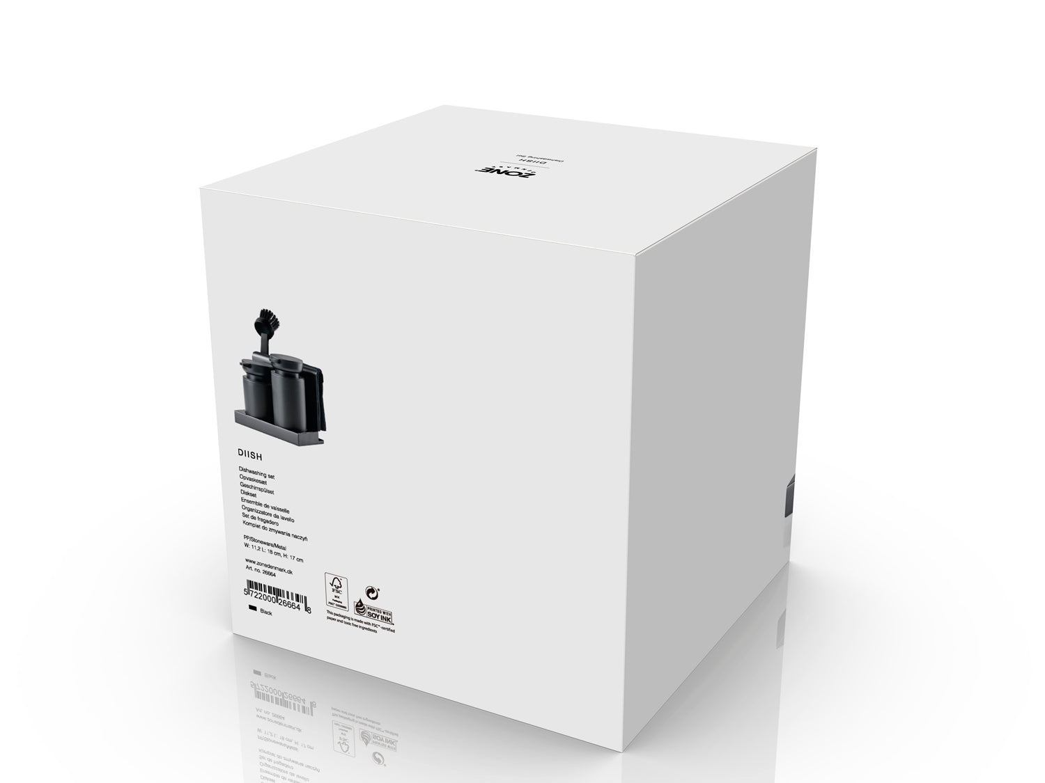 Set de vaisselle DIISH en métal et grès et polypropylène Noir Zone Denmark - Mathon - 3