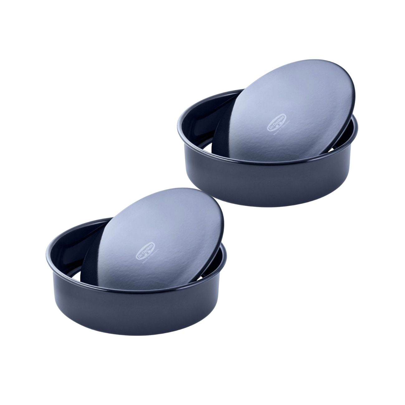 Ensemble de 2 Moules à manqué fond amovible 28 cm Dr Oetker Back Liebe Dr. Oetker - Mathon - 1