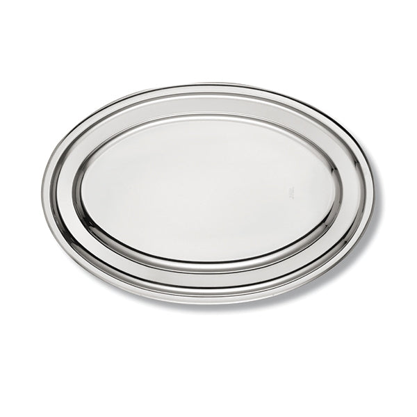 Plat ovale en inox ALFA 45 cm Inoxriv - Mathon