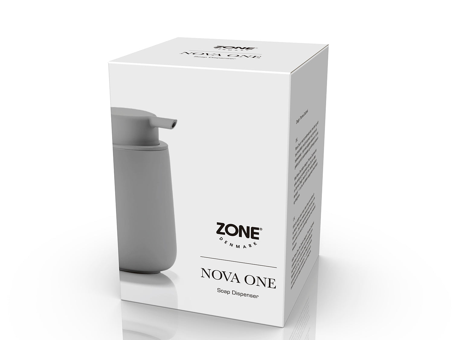 Distributeur de savon NOVA ONE en grès et abs Gris mouette Zone Denmark - Mathon - 2