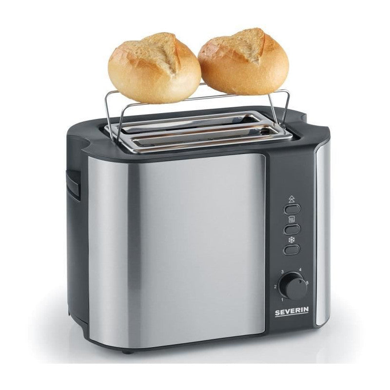At2589 Grille-pain, 2 Fentes Pour 2 Tranches : Griller, Degeler Et Rechauffer, Support Viennoiseries, Centrage Auto, Ino Severin - Mathon - 5