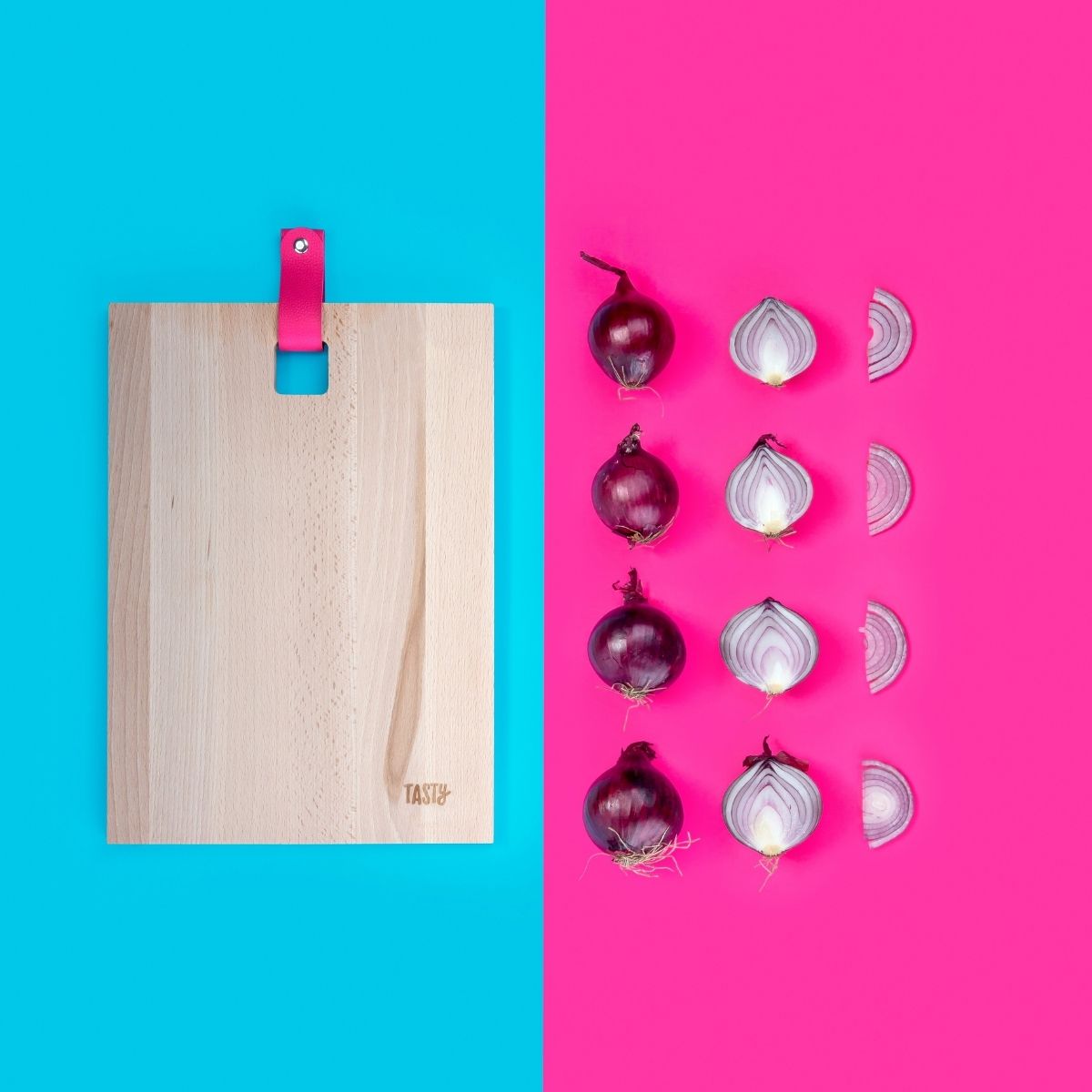 Planche à découper en bois rectangulaire 35 x 25 cm Tasty Green Tasty - Mathon - 2