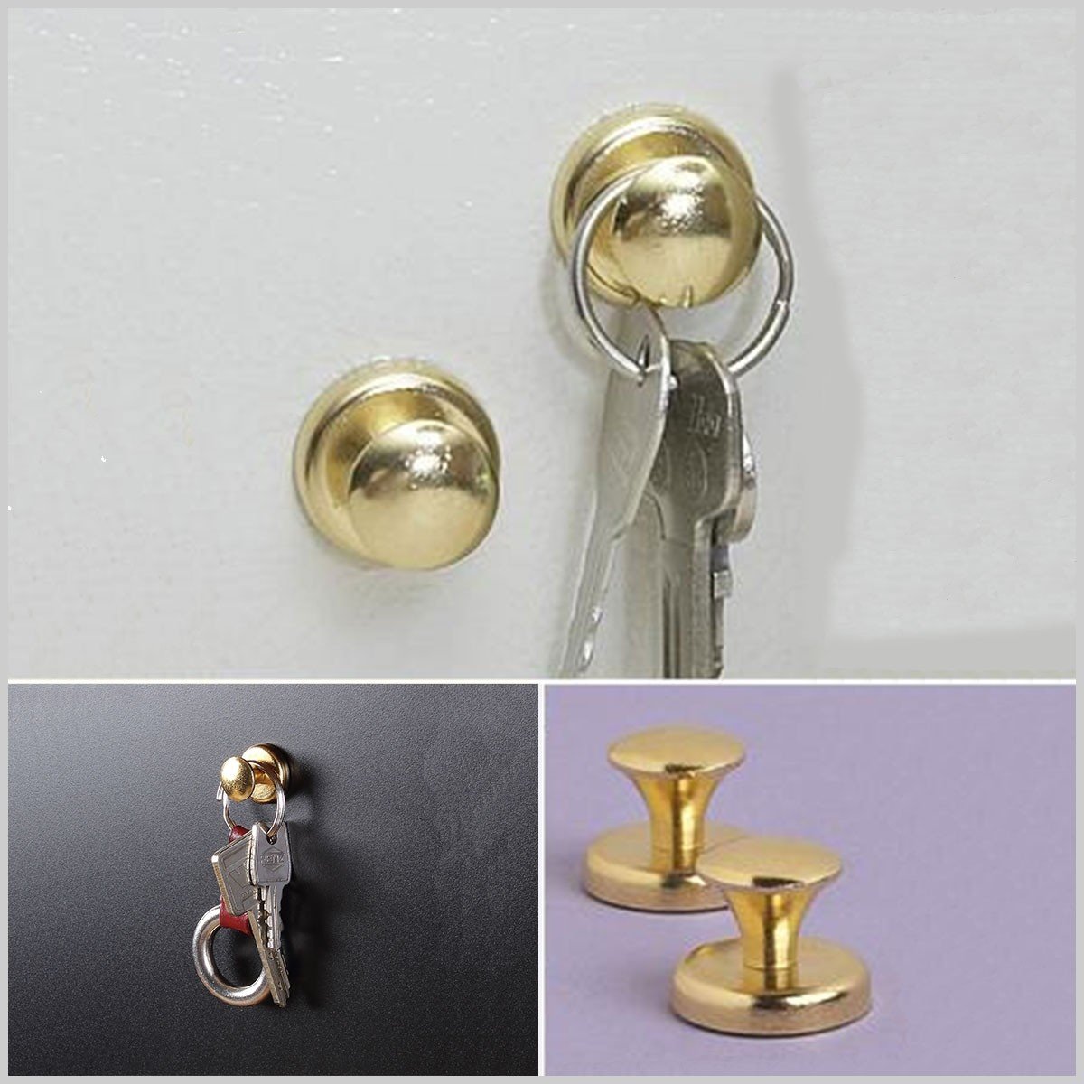 Crochets magnétiques pour clés ou torchons vendu par 2 Calicosy - Mathon - 3