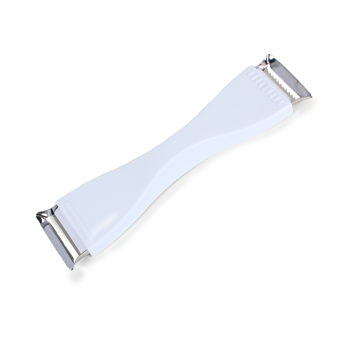 Eplucheur blanc en inox 2 en 1 Astuceo - Mathon - 1
