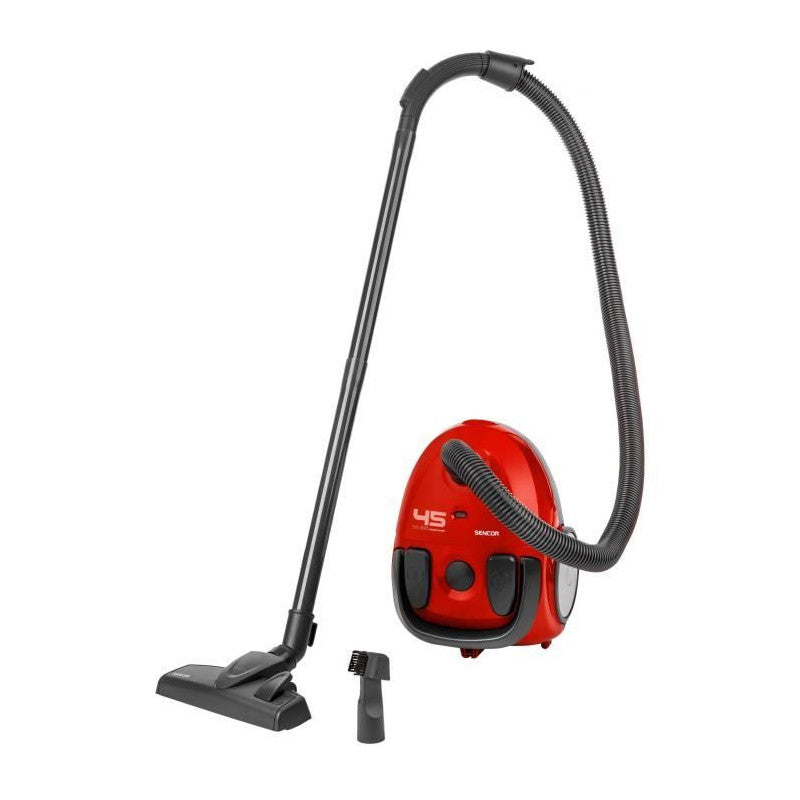 Aspirateur Traîneau Avec Sac - Sencor - Svc 45rd-eue3 - Moteur Eco 850 W - 79 Dba - 1,5 L - Rouge SENCOR - Mathon - 5