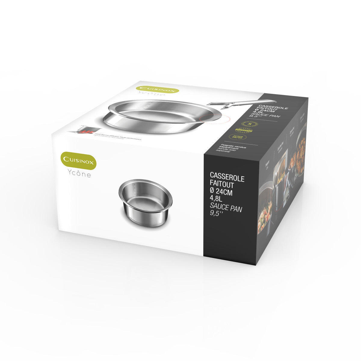 Ycône - Casserole 20cm / 2.5L Cuisinox - Mathon - 5