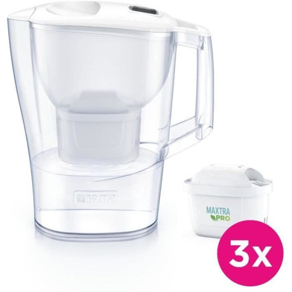 Carafe Filtrante Brita - Aluna Calendar Blanche - Capacité 2,4l Dont 1 Brita - Mathon - 1