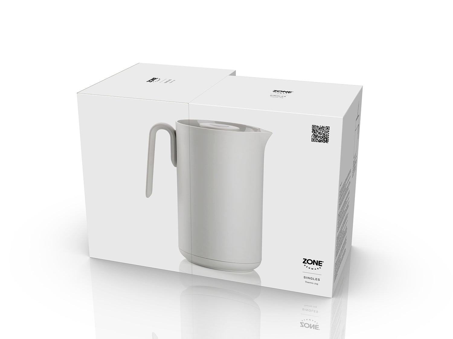 Thermos SINGLES en plastique et verre Gris chaud Zone Denmark - Mathon - 4