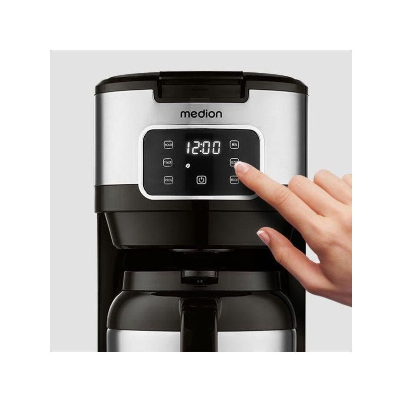 Cafetiere Filtre Digitale Isotherme - Medion - 900w - 1,2l - Silver Medion - Mathon - 2