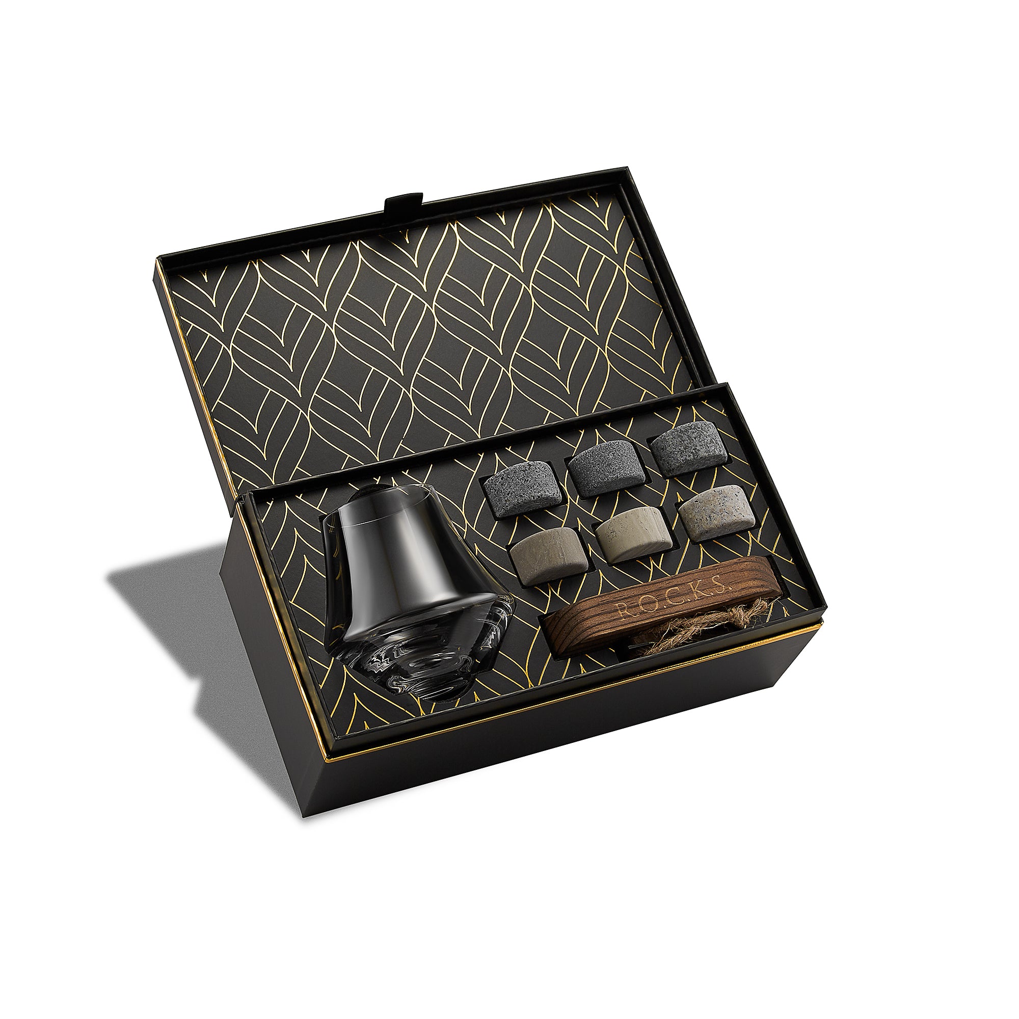 Coffret Cadeau Connoisseur Set - Pierres à Whisky ROCKS & Verre à Dégustation - Mathon - 1