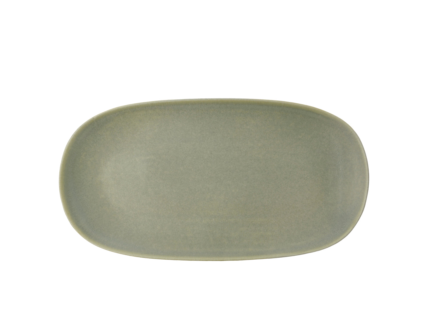 Plat de service UMAMI en grès Vert pur Villa Collection - Mathon - 1
