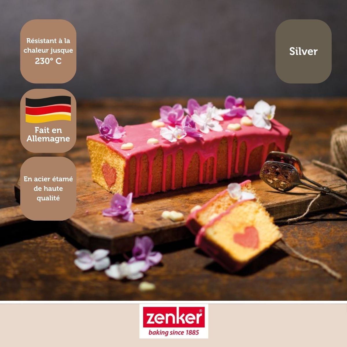 Moule à cake 25,5 cm Zenker Silver Zenker - Mathon - 6
