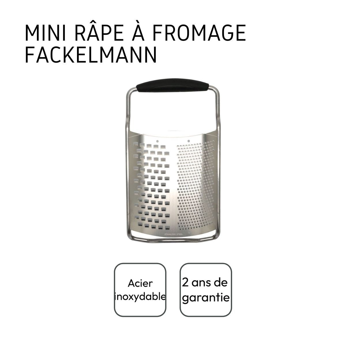 Ensemble de 2 Râpes à fromage inox 2 en 1 de 22 cm Fackelmann - Mathon - 4