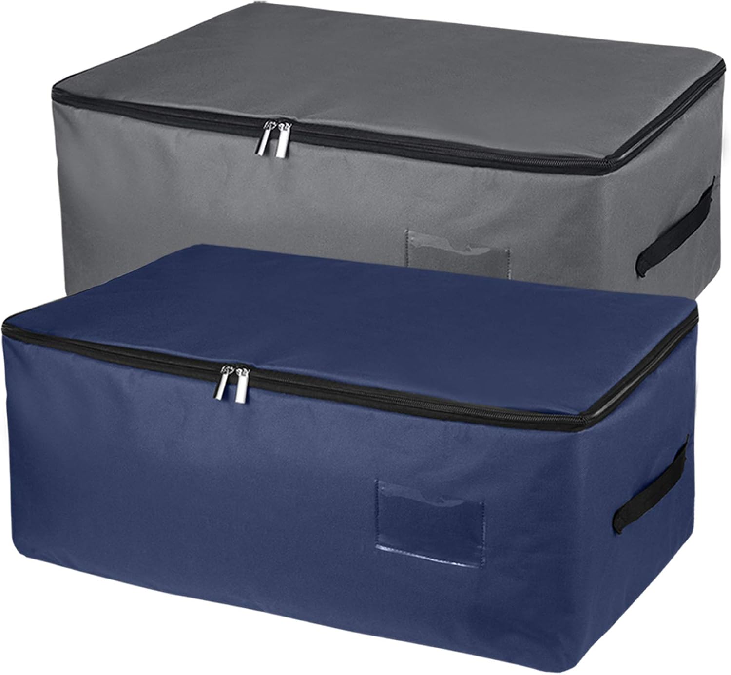 Sac de rangement pliable gris foncé et bleu foncé 49 L Vendos85 - Mathon