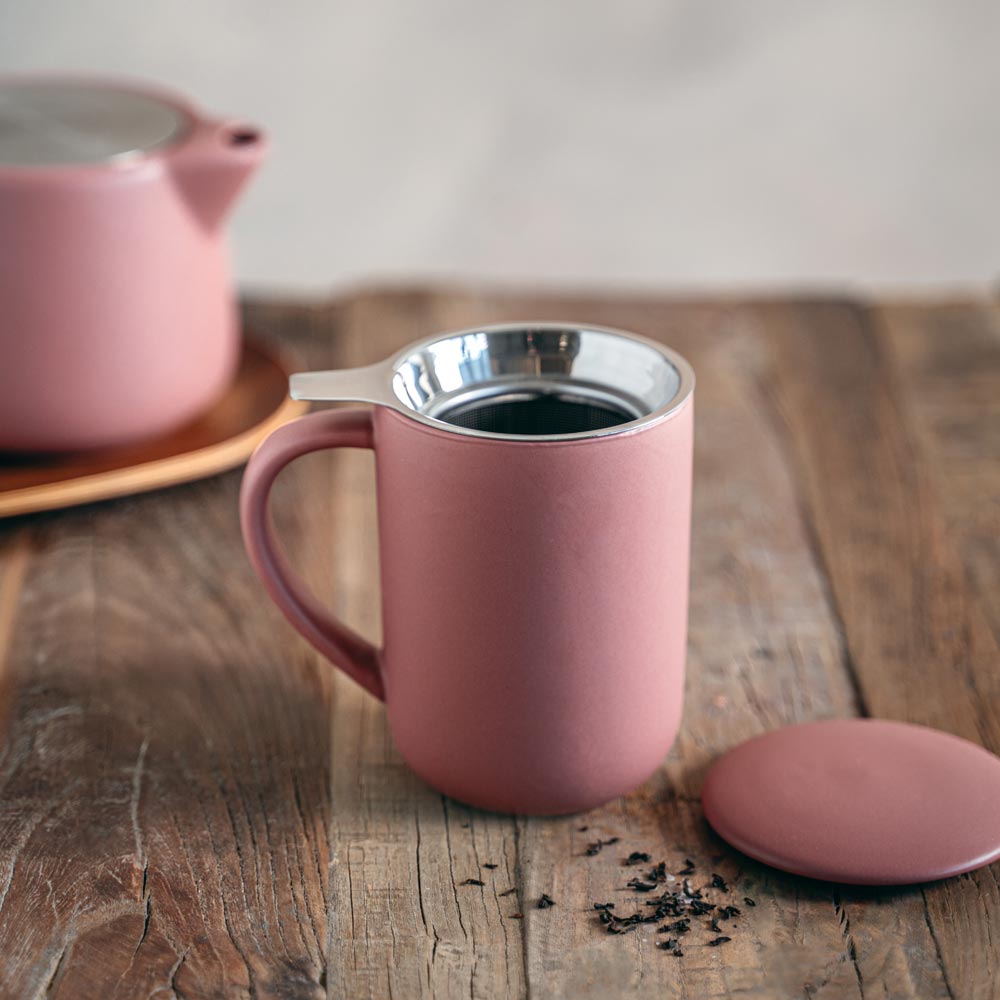 Tisanière Uno rose mat 47 cl Table passion - Mathon - 4