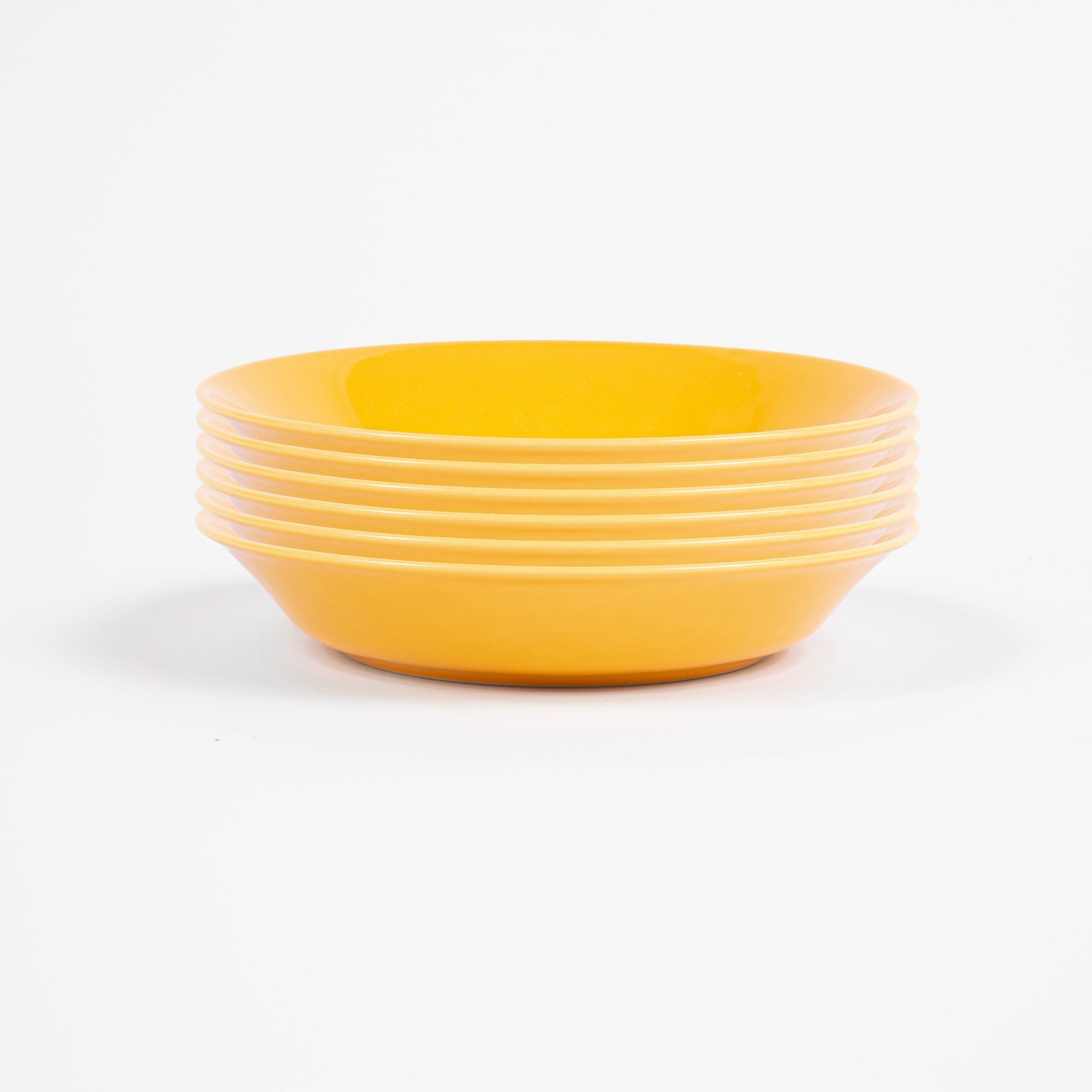 Assiette creuse ronde 19 cm jaune OGRE La Fabrique - Mathon - 1