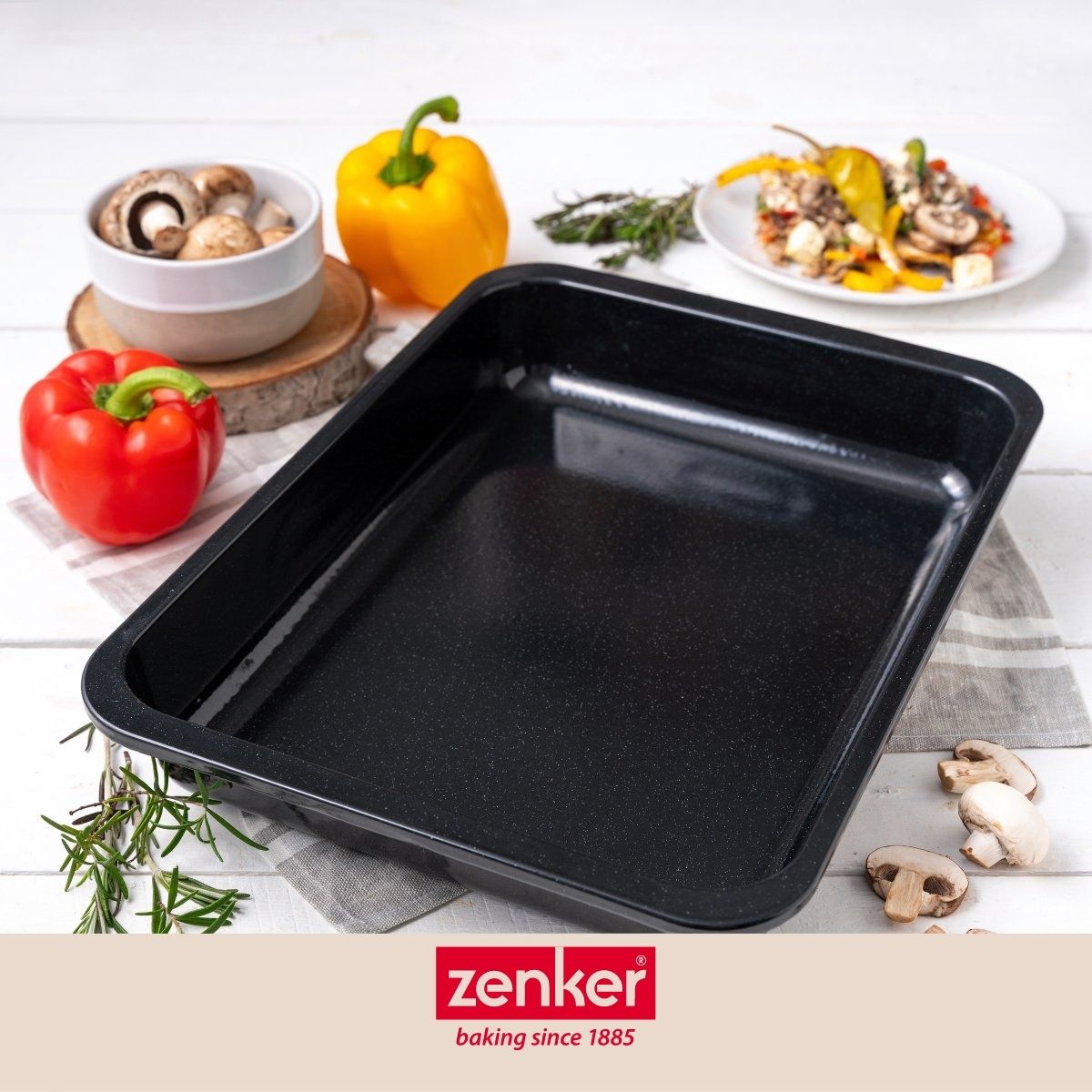 Plat à four XXL rectangle 40 x 29 cm en acier émaillé Zenker Spécial Cooking Zenker - Mathon - 8