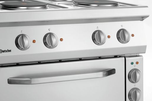 Plan de cuisson Électrique à 4 Plaques Rondes avec Four Électrique GN 1/1 - Bartscher - Mathon - 5