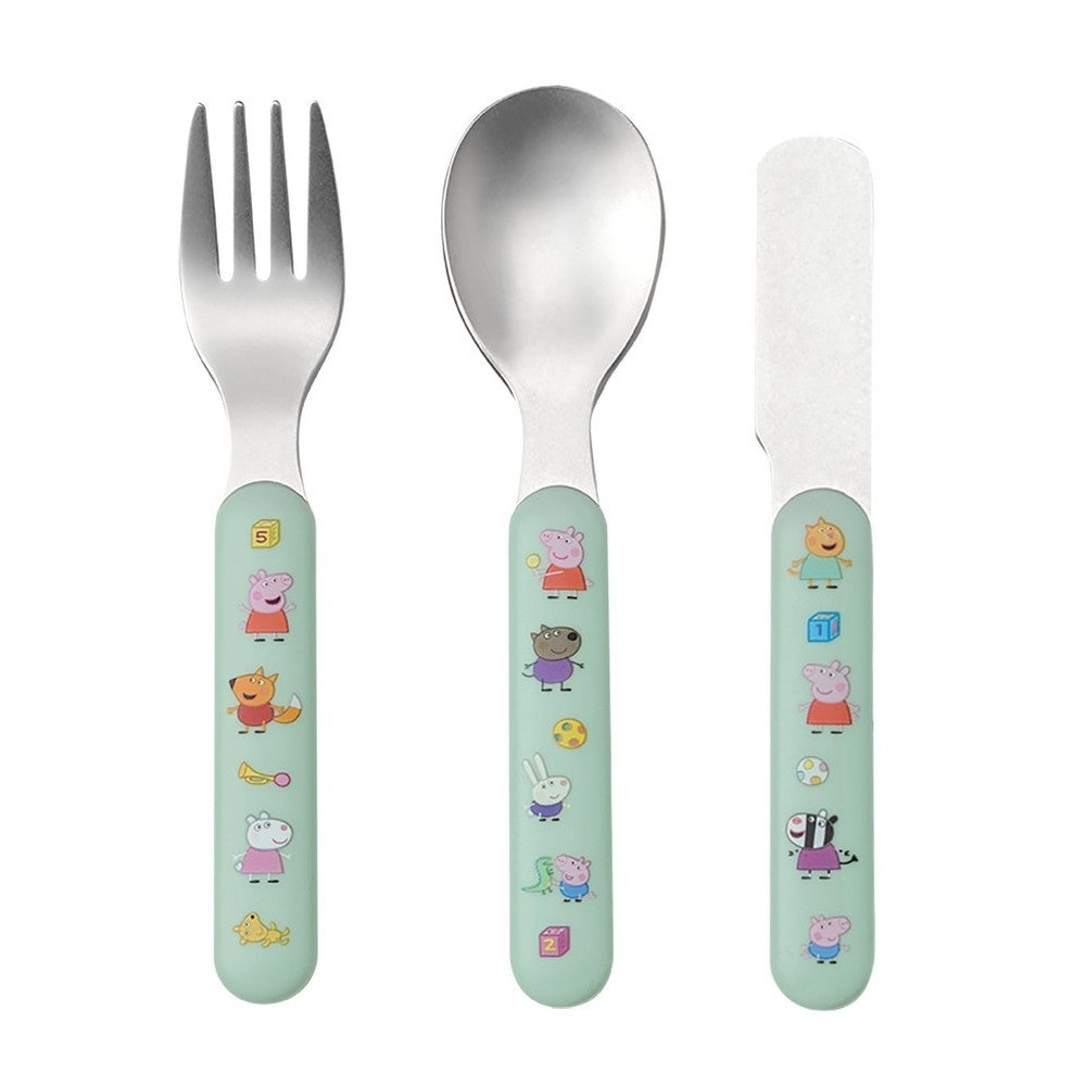 Set de 3 couverts Peppa pig petit jour paris - Mathon - 1
