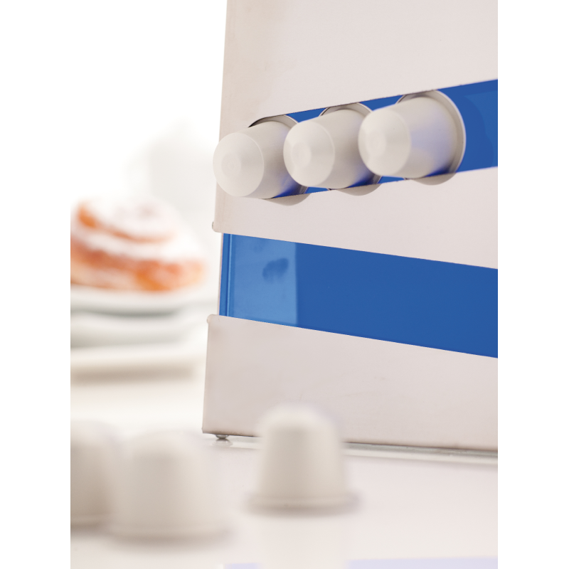 Support compatible avec les capsules Nespresso, 32 dosettes, Acier inoxydable, ZIG ZAG Don Hierro - Mathon - 7