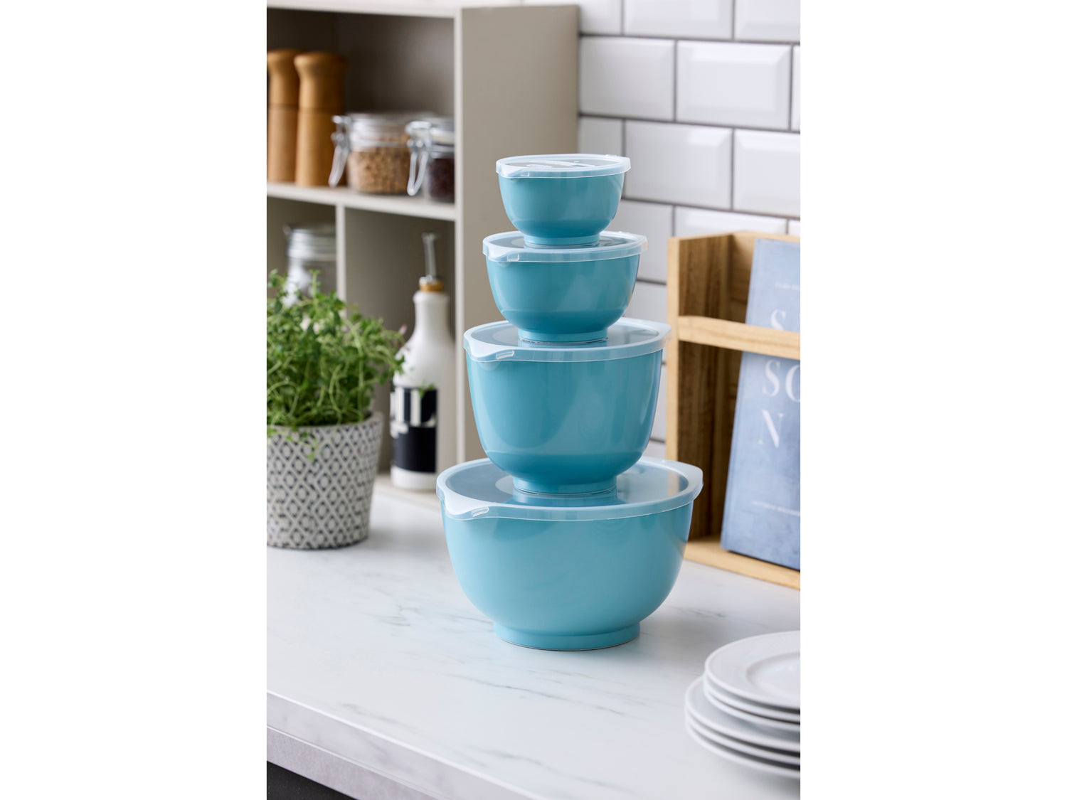 Set de bols 8 pces NEW MARGRETHE en durostima® Nordic green Rosti - Mathon - 2