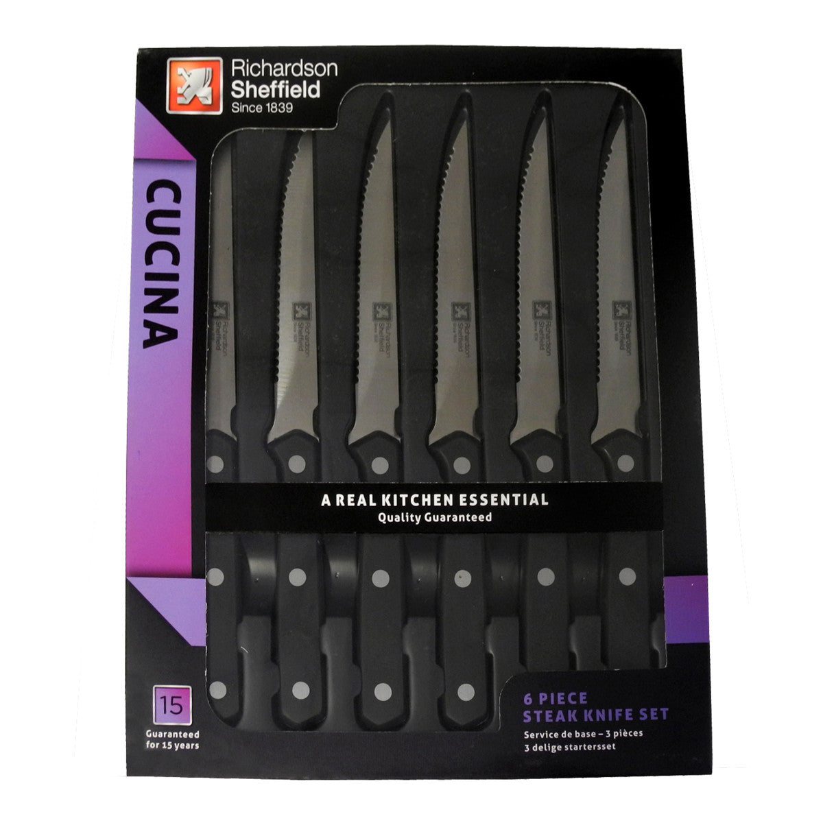 Cucina - Coffret 6 couteaux steak Richardson Sheffield - Mathon - 2