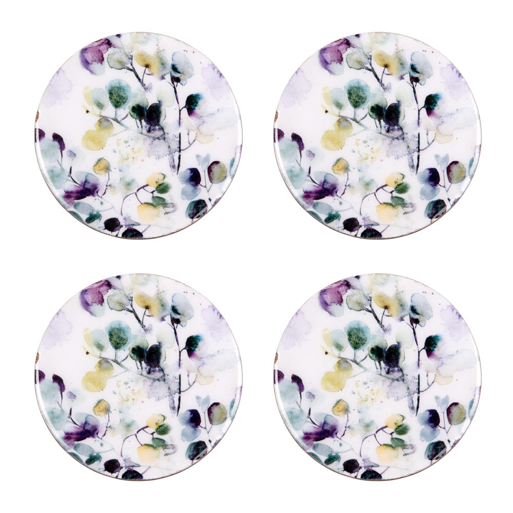 Set de 4 dessous de verre Garden 10 cm Table passion - Mathon - 1