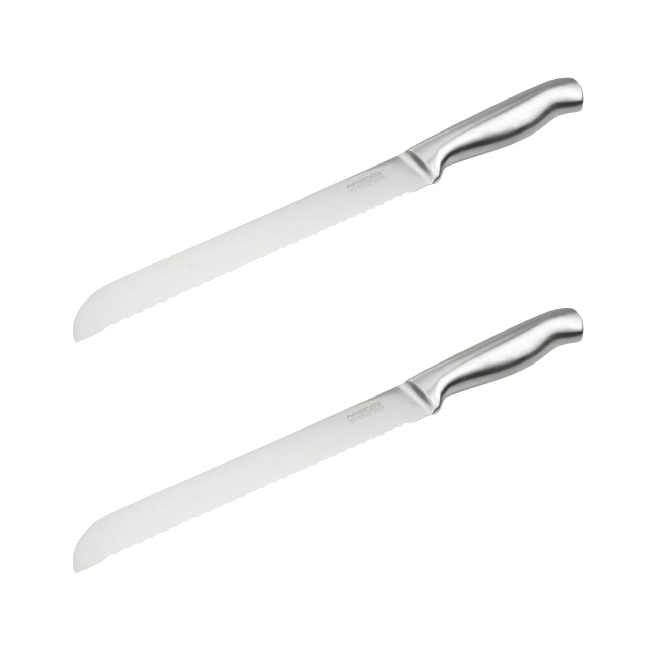 Ensemble de 2 Couteaux à pain en inox 33,5 cm en tout Nirosta - Mathon - 1