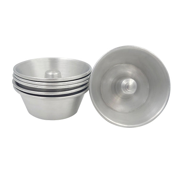 6 mini moules à savarin aluminium 8 cm - Mathon - 1