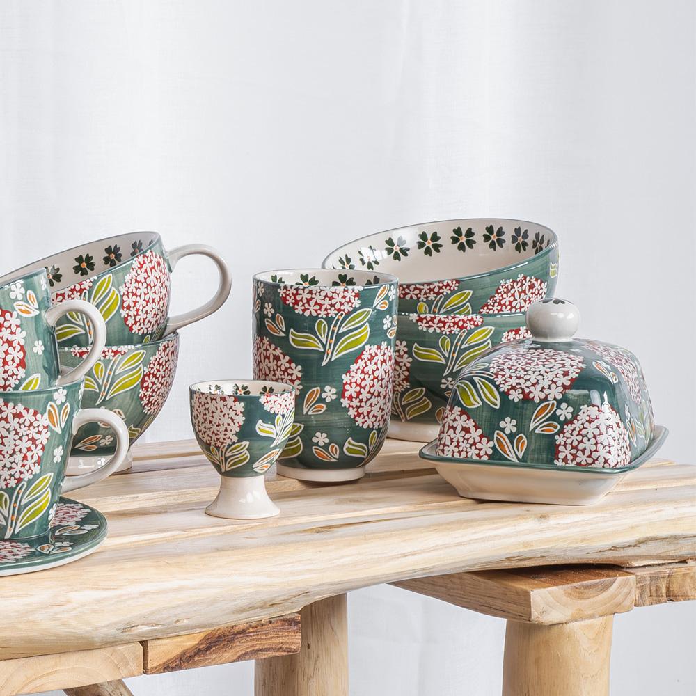 Coffret de 4 gobelets 11 cm Cottage Table passion - Mathon - 2