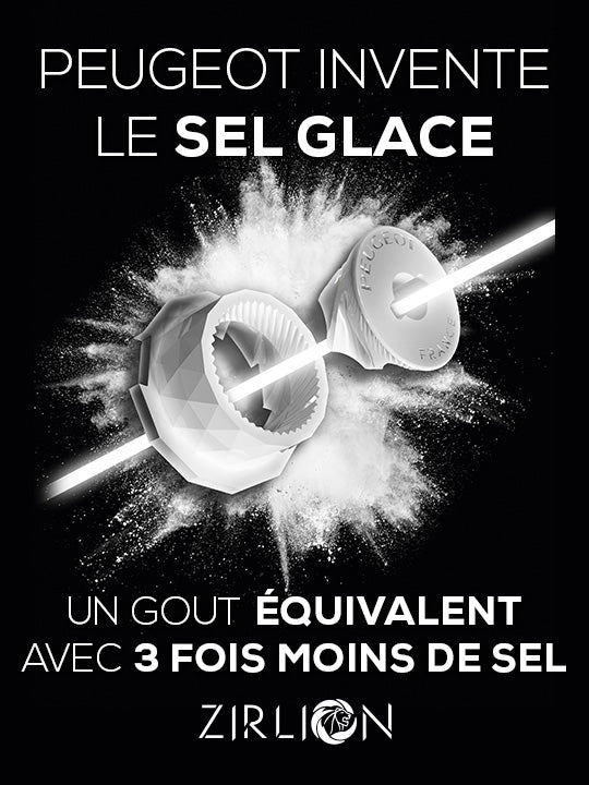 Boreal Moulin à sel manuel en bois, gris galet, 12 cm Peugeot - Mathon - 2